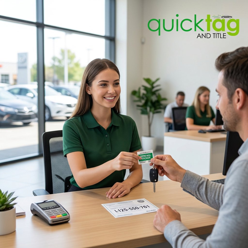 QuickTagnTitle's tweet photo. Skip the long lines and get your Car Registration renewed in minutes! We offer on-the-spot stickers so you can get back on the road without the wait. Visit us today for a stress-free experience.

#CarRegistration #DMVServices #QuickTag https://t.co/jkpN7S6Bri
