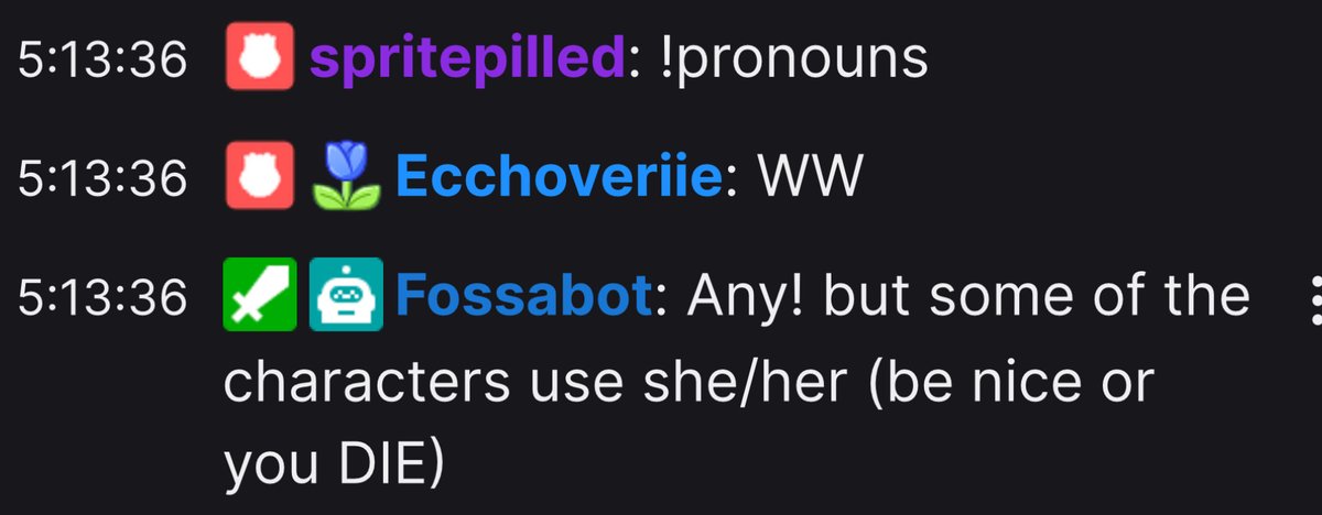 shopuep's tweet photo. there’s been so much speculation and misinformation about zam’s gender identity n omg to be clear: ZAM’S GENDER IS NOT PUBLIC INFORMATION, ONLY HER PRONOUNS !! the only thing WE know is based off using the !pronouns twitch command in her chat where you can see “any” for yourself. https://t.co/O0DpBMOSeC