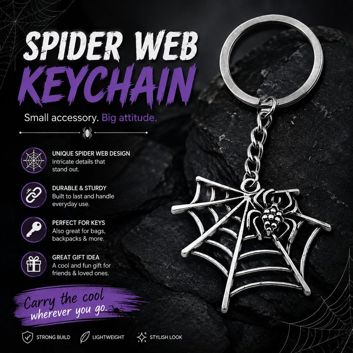 LadyShowStore's tweet photo. Europe And The United States Halloween Spider Web Shape Pendant Key Chain

link :
https://t.co/iyucFAE2Ig

#europe #usa #halloween #spiderweb #pendant #keychain https://t.co/zTKz64BibM