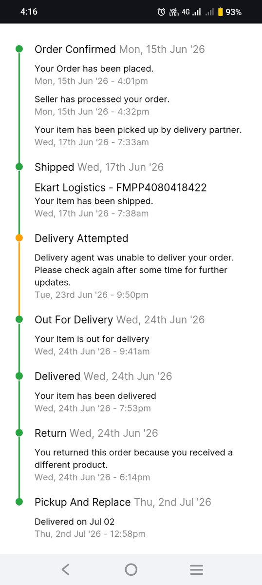 26VijayKS's tweet photo. @flipkartsupport 2 time wrong product ke baad open box delivery ka bahana laga kar Customer ke sath dhoka! Aisa kyu??? https://t.co/W8AkMH62S3