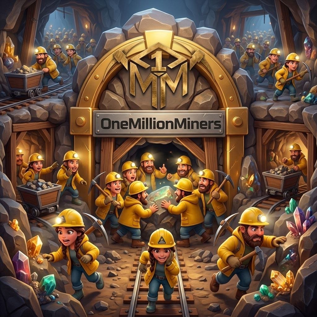 1MillionMinersE's tweet photo. Gold fever is back, and you’re part of it! ⛏️

The OneMillionMiners team is already hard at work deep in the mine—are you?

We’re on the verge of unearthing unimaginable treasure, but we need more hands on deck to reach our goal.✍️

OneMillionMiners

#UnitedCommunity
#Adventure https://t.co/EVMlnGaIE6