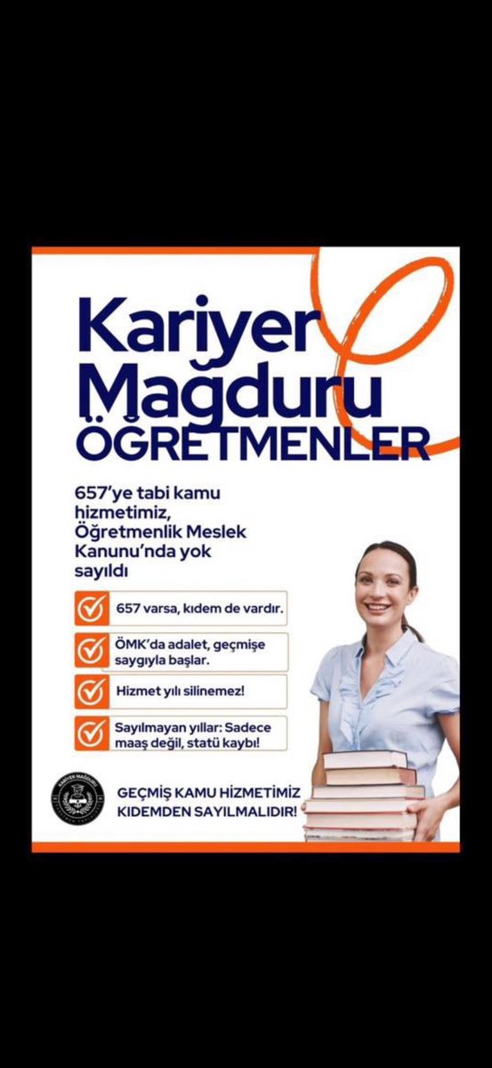 Ays62259's tweet photo. 657 görev süremiz sayılmadı. Dereceye, kademeye, emekliliğe sayılan görev, neden kariyerde yok hükmünde? 
@Yusuf__Tekin
@farukyelkenci
@CihadDemirli
@bilalmacit
@CelileErenOKTEN
@tcbestepe
@tcmeb
@CBegitimogretim 
#Kariyermagdurlari https://t.co/ymZ5zQ2aNH