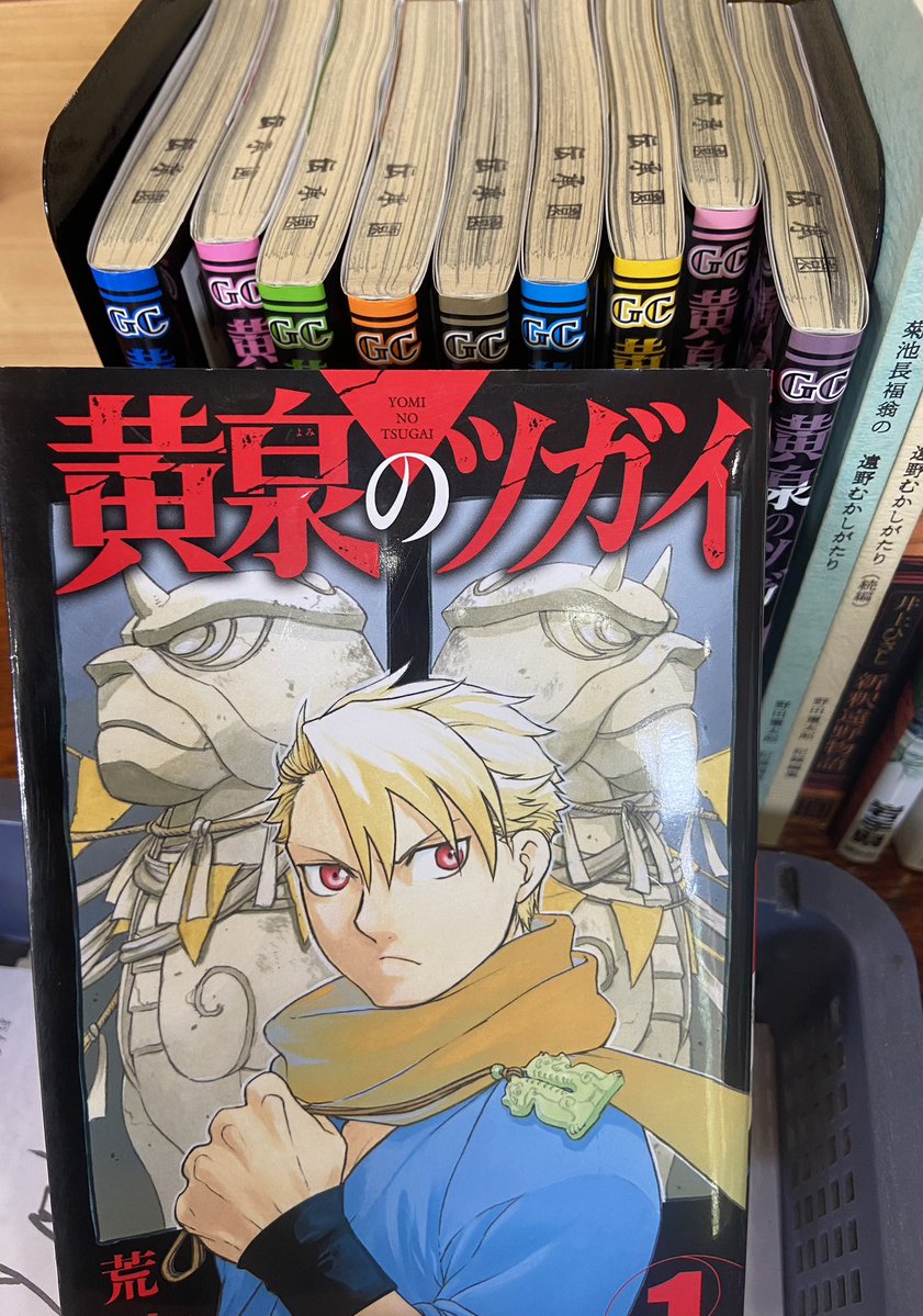 tono_densyoen's tweet photo. 【黄泉のツガイ】
何周も遅れてて申し訳ないのですが、ようやく読み始めました✨面白いです‼️
実はけっこう前に黄泉のツガイファンのお客様が漫画本を伝承園に寄贈してくださったのです❗️伝承園文庫にあります。
オシラサマいいですよね♪ https://t.co/nQb3AHzAtG