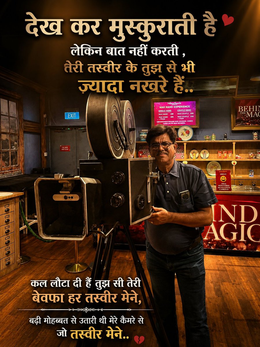 akhtarkhanakela's tweet photo. देख कर मुस्कुराती है लेकिन बात नहीं करती ,
तेरी तस्वीर के तुझ से भी ज़्यादा नखरे हैं..
कल लोटा दी हैं तुझ सी तेरी बेवफा हर तस्वीर मेने, 
बढ़ी मोहब्बत से उतारी थी मेरे कैमरे से जो तस्वीर  मेने, https://t.co/BA41003XHW
