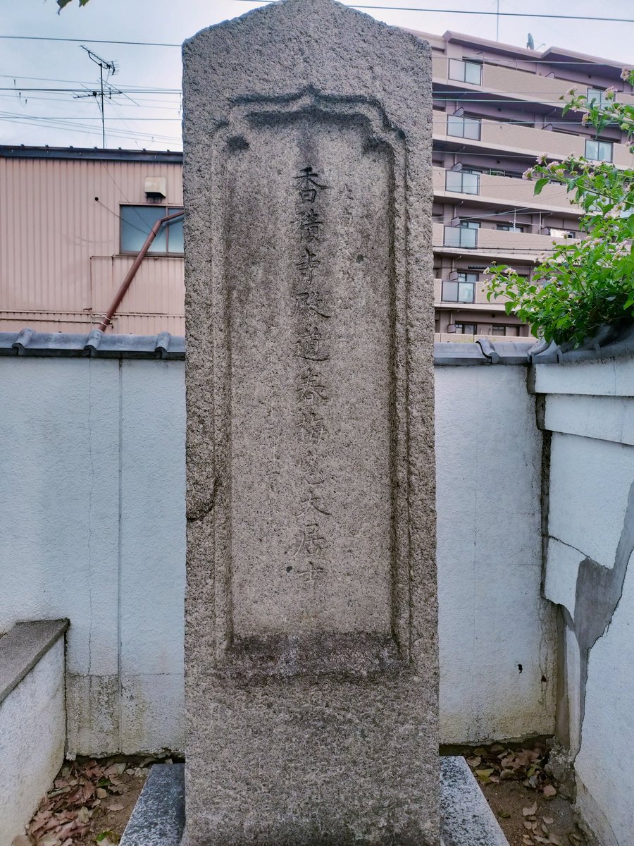 nijo_mmm's tweet photo. 最後は室町‼️堺は西国の雄・大内義弘戦死の地。幕府に反旗を翻した義弘は堺に砦を築き、義満率いる軍勢と最後の決戦に臨みます。火を放たれ劣勢となった義弘は、前線の畠山満家軍との激戦の末、壮絶な最期を遂げました。
今回は義弘建立の妙光寺・伝義弘最期の地&amp;墓所の本行寺へ訪れました！ https://t.co/ML39Wd22he