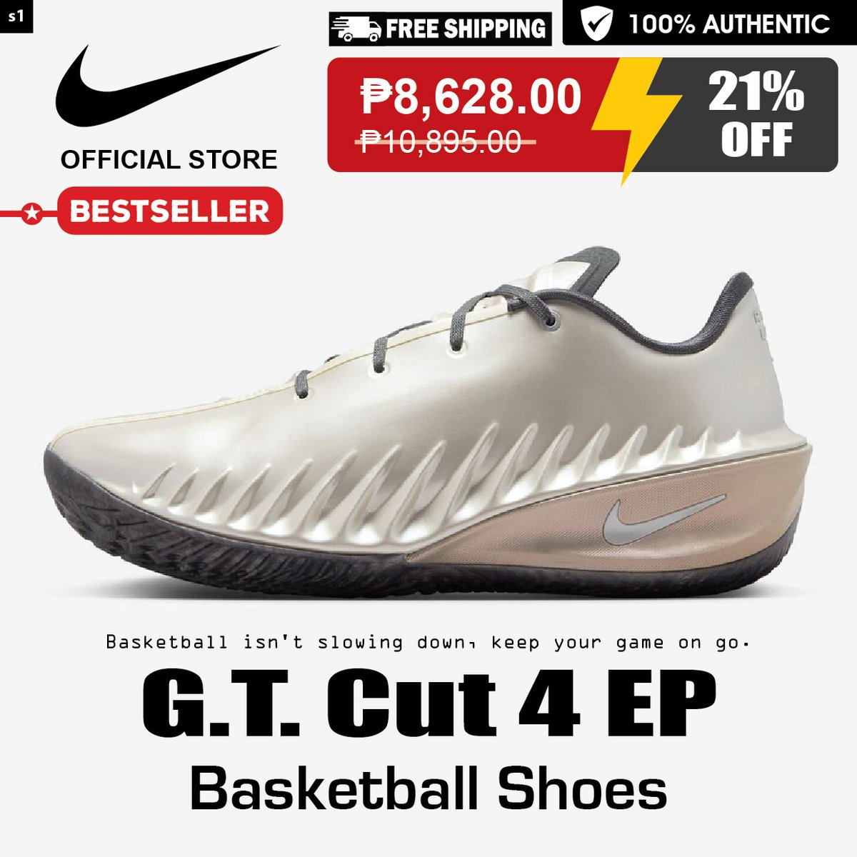 justdoit_shoes's tweet photo. Nike G.T. CUT 4 'ROB DILLINGHAM' [Men] Silver
𝗔𝗗𝗗 𝗧𝗢 𝗖𝗔𝗥𝗧 🛒 https://t.co/vXMix27J84
When Rob Dillingham has the rock, better watch your ankles. Snatchback jumpers that cash. Combos that go crazy. This special G.T. Cut 4 salutes his expressive, creative style. 
#Nike https://t.co/Qfmhg7PyTR