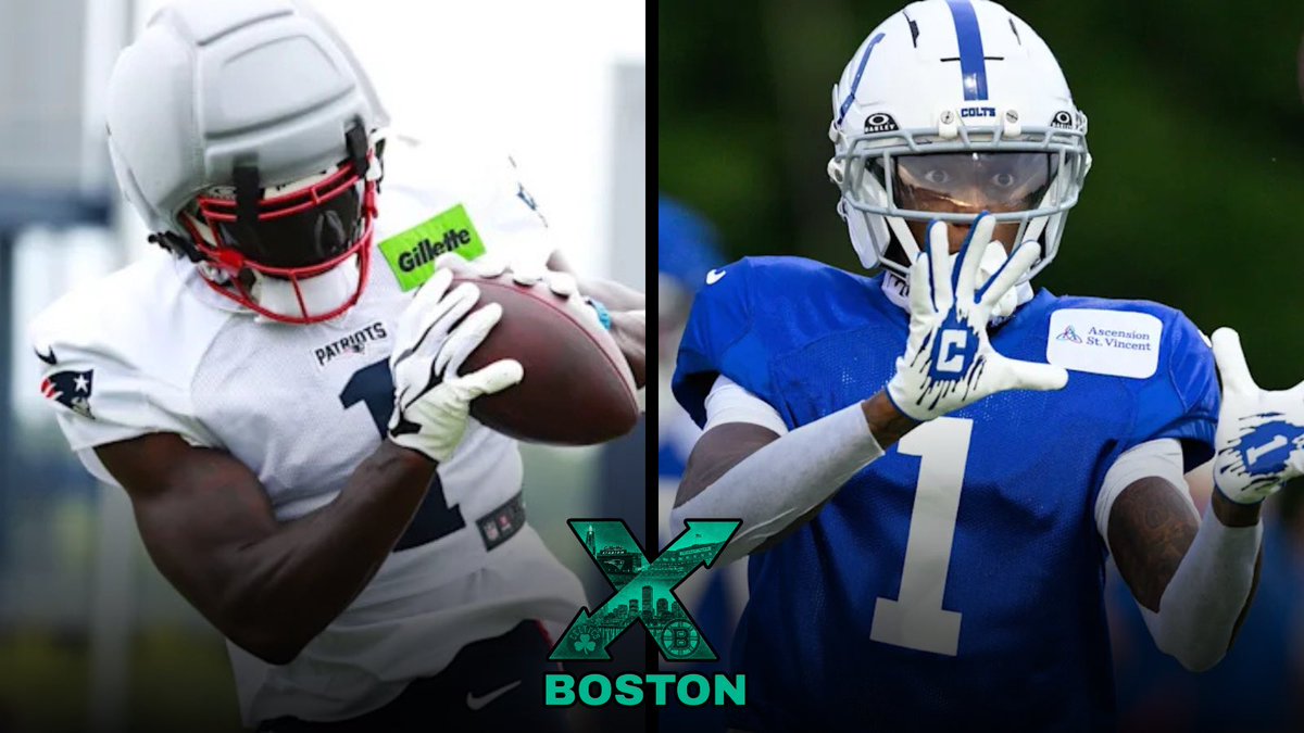 ProphetXBoston's tweet photo. Matchup to watch at #Patriots #Colts joint practice: AJ Brown vs. Sauce Gardner

Who wins the battle Tuesday? https://t.co/kwxwXt0iCt