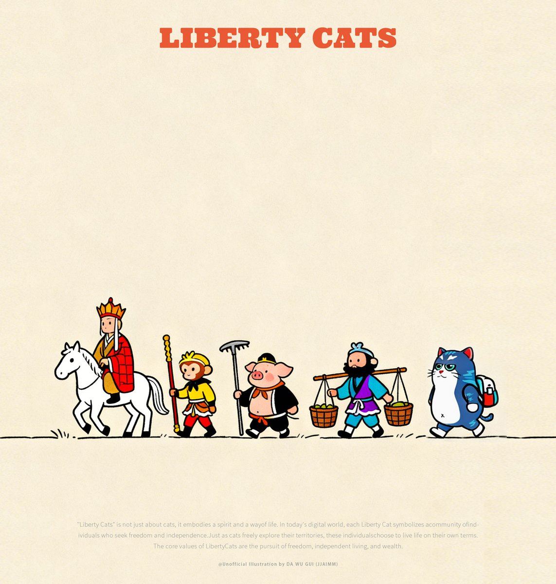 fixia666's tweet photo. 你只会循规蹈矩，世界哪敢给你惊喜。#LibertyCatNFT #LibertyCats #Web3 #VRgame https://t.co/75g902GZBP