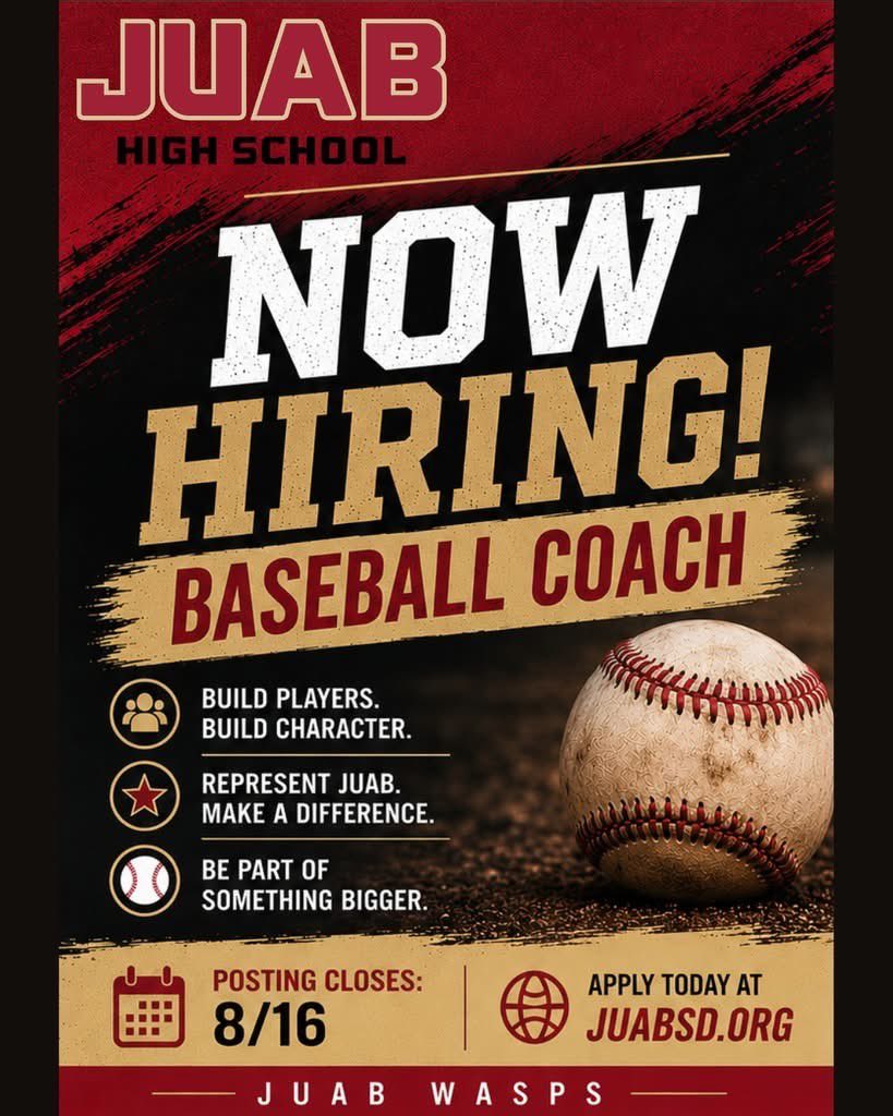prepcarousel's tweet photo. 🚨🚨Job Opening ⚾️⚾️:
BASEBALL: Coach - Juab High School

Interested candidates can apply at https://t.co/Pgq9R4nObz https://t.co/lCU0By1oZA