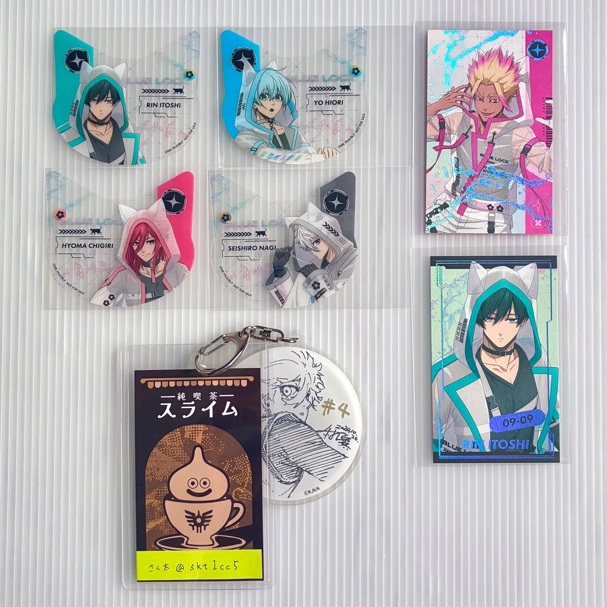 skt1cc5's tweet photo. 【交換】ブルーロック Cyber Cat サイバーキャット アニメイト 猫型クリアカード 特典 ブルロ オーロラ箔カード

譲▼ 凛 千切 氷織 士道 凪

求▼
通販特典：凪 ＞ 御影
カード：凪 or 2枚まとめて定価
※凪を含むお取引のみ

都内手渡しor郵送

よろしくお願いいたします https://t.co/Tu6GrEly2g