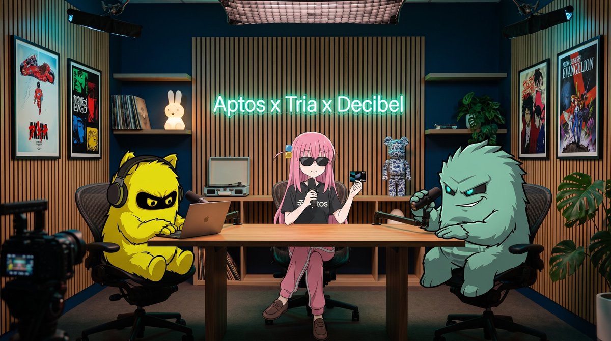 NickGCat's tweet photo. One chain beneath the stack, one self-custodial app, and one fully onchain trading engine. That's the beauty of @Aptos x @useTria x @DecibelTrade.

Today, they chat the intersection of TradFi and Crypto + Decibel &amp; Tria's latest trading competition w/ a $25,000 USDC prize pool 🔥 https://t.co/buDl83puOh