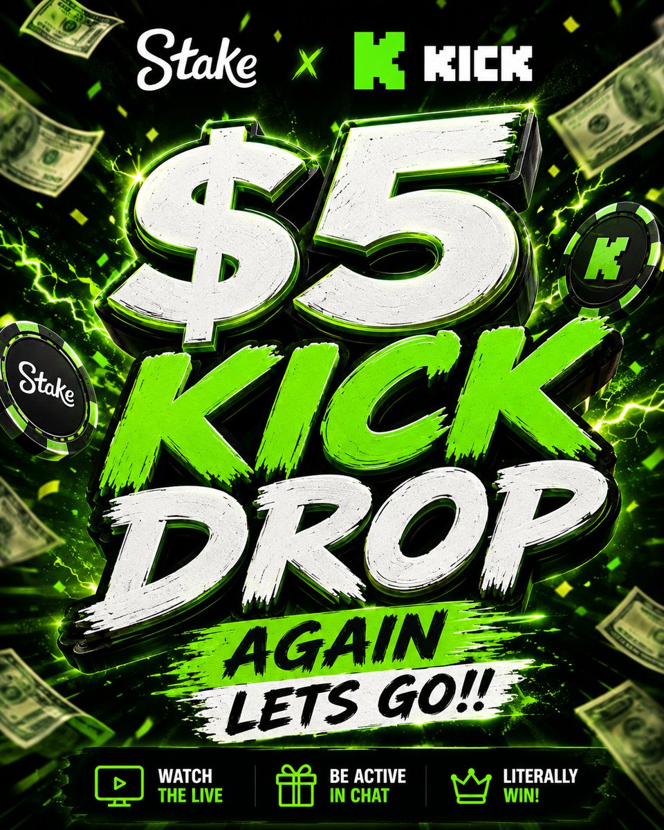 casper_322's tweet photo. we cookin!!
$5 STAKE DROP HERE!
✅ drop your Kick username + STAKE username
✅ RT (Retweet) this post
✅ 📷 Tag 2 friends
https://t.co/V4QAdwITxt https://t.co/yDrda3phsY