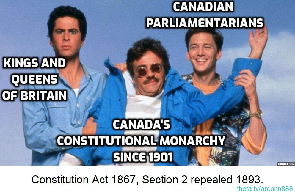 gcRunningJoke's tweet photo. @NoLore A constitutional monarchy with an unconstitutional monarch whose private investments are a state secret along with any communication he has with his sworn, loyal representatives in government.
Head of State both federally and provincially, one hand washes the other. https://t.co/RSvZrzRP77