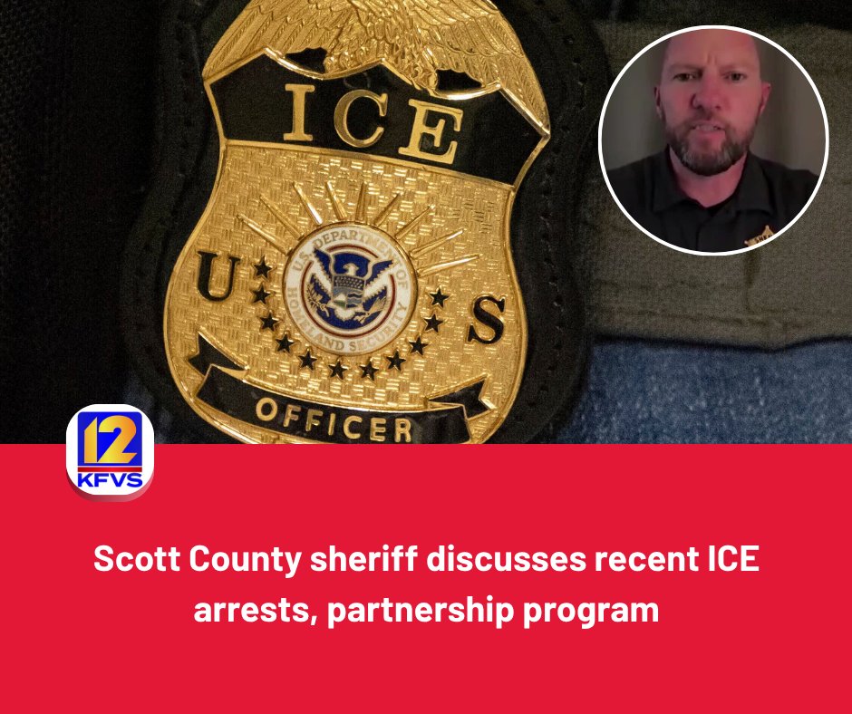 kfvsnews's tweet photo. A growing number of local law enforcement agencies in the Heartland are teaming up with ICE. Learn more in the online story 👉 https://t.co/S3HpzegbJG https://t.co/QiY8895o8Z