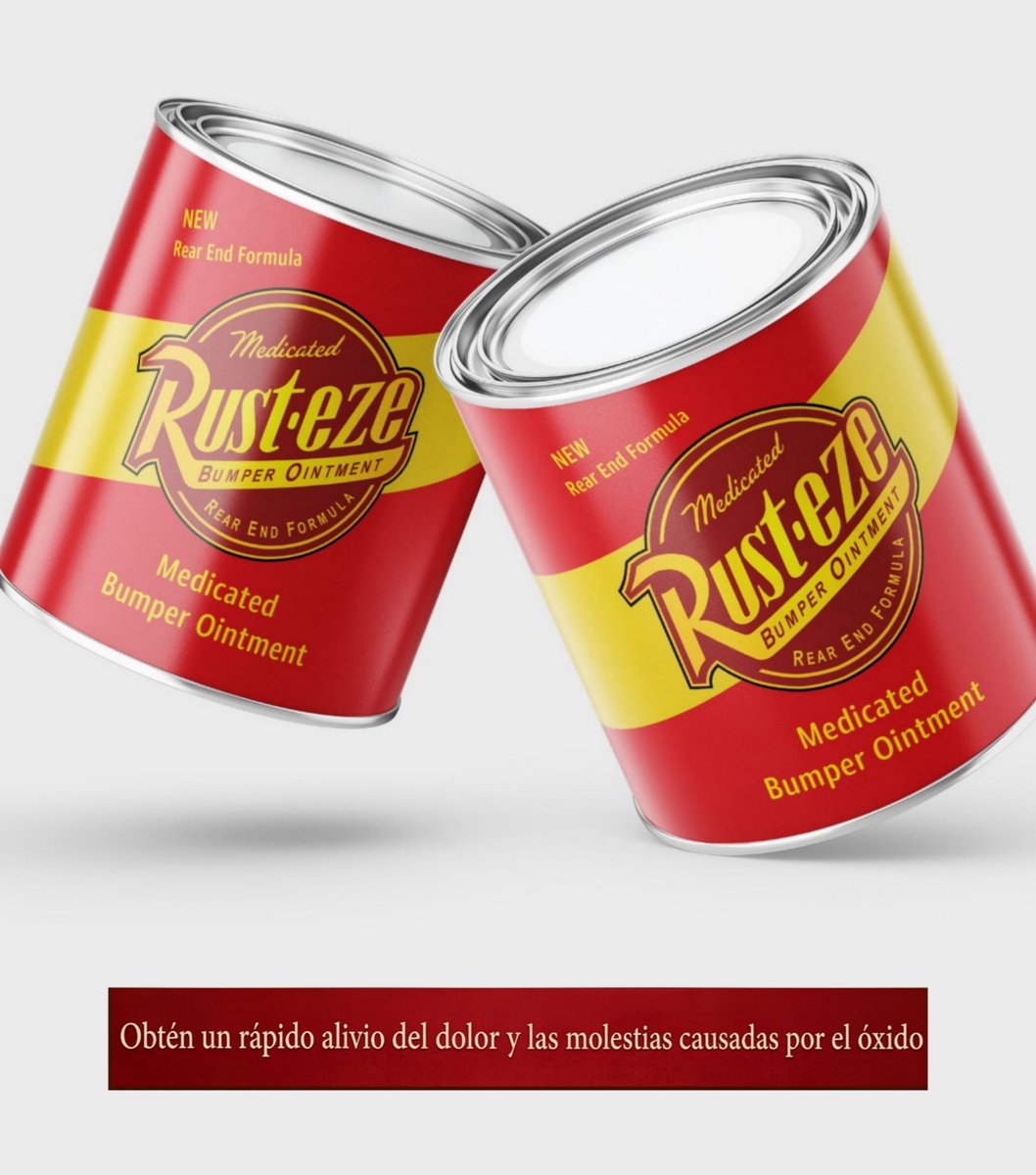 CartoonsOTMoon's tweet photo. Un dato animado hasta Beyond The Spider-Verse. Día 380:

​Las letras pequeñas de Rust-eze en CARS revelan que los autos oxidados sufren de dolor por esta condición.

Y pensar que aún así, McQueen los llegaba a despreciar. https://t.co/Jl9vKBnYxK