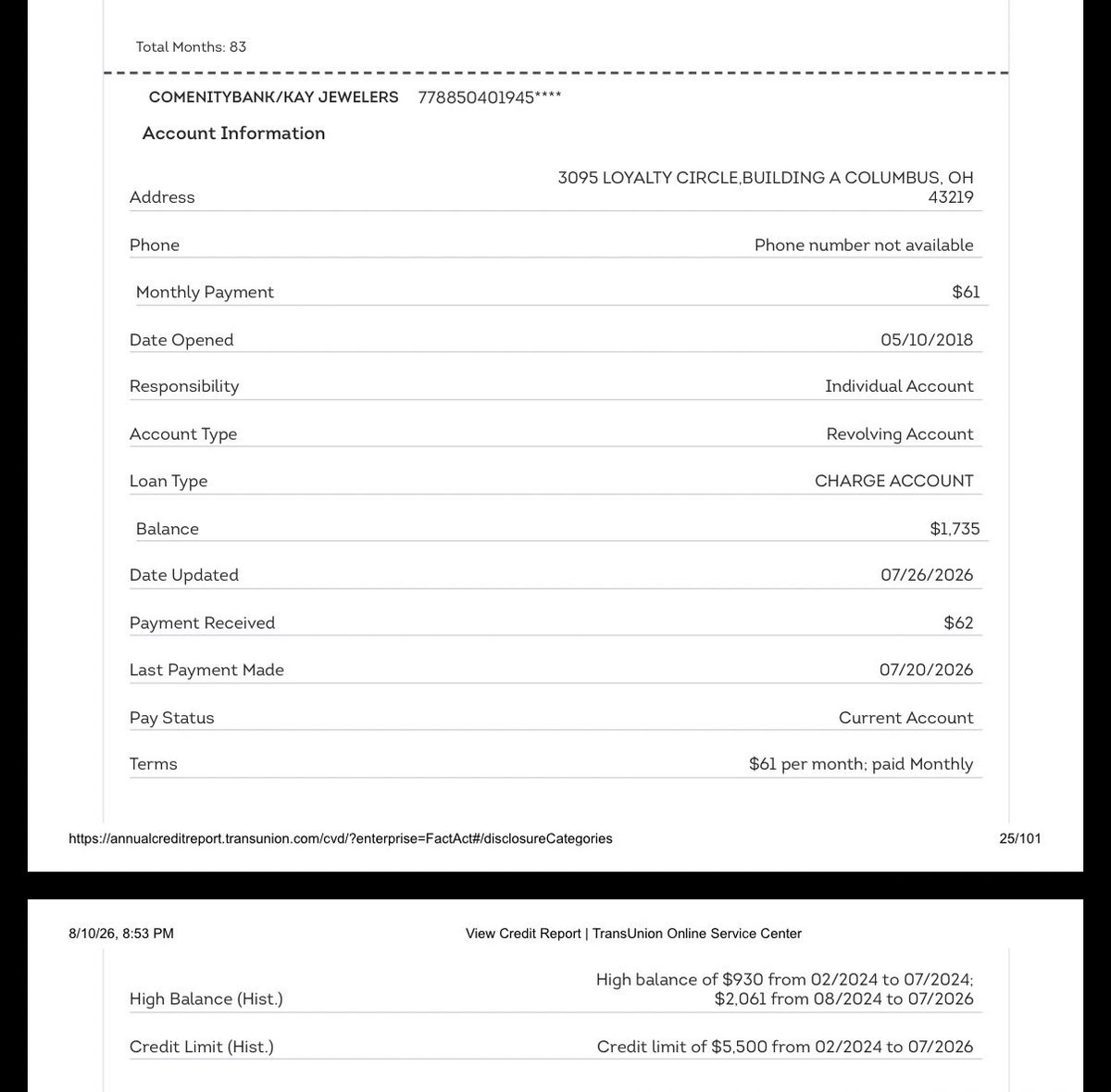 ZeskoXI's tweet photo. Hey @K1nqAnt_ I just wanna know why u gonna claim Im broke but you financing jewelry and electronics and your past due on all your high balanced credit cards with a 509 credit score verified by TransUnion https://t.co/N5XmrUb7lQ