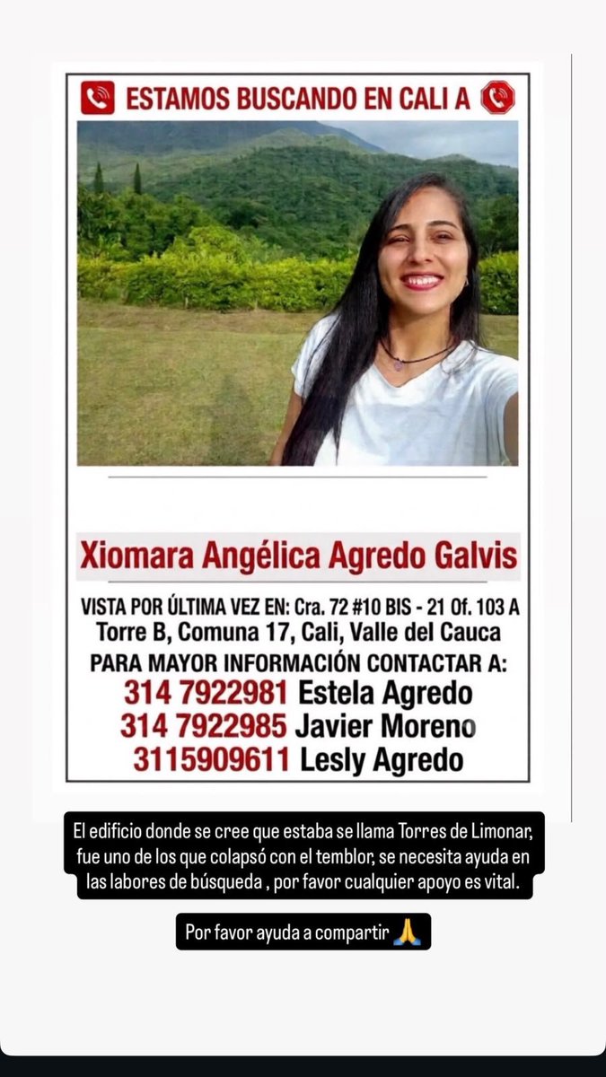 LeMonda__'s tweet photo. Ayúdame a mover en Cali es amiga de una amiga y no aparece https://t.co/EsPqP0jV0h