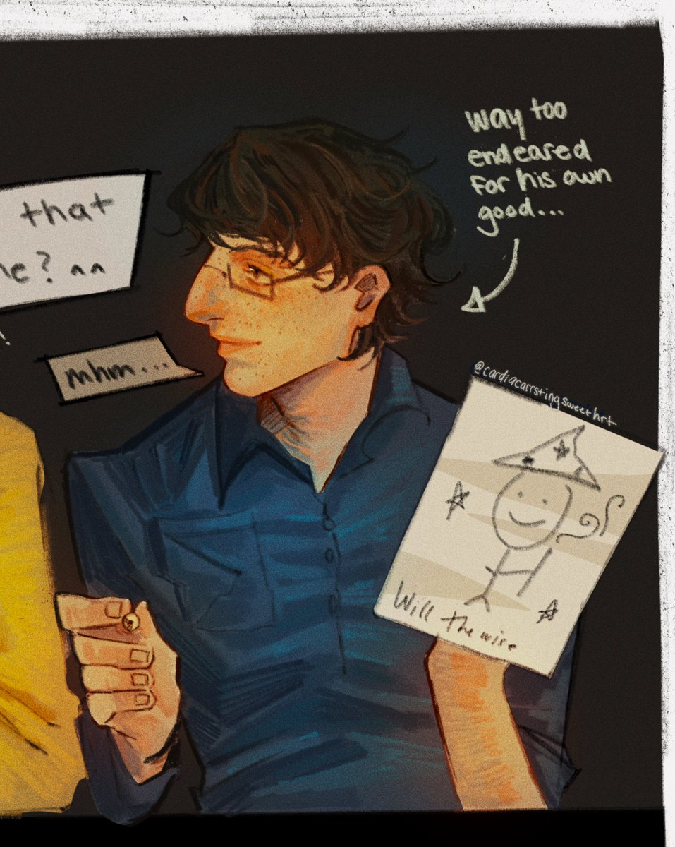 C4rdiacarrsting's tweet photo. #byler #bylerfanart 
Byler drawing eachother.. 
Reposting this with an updated background https://t.co/CnAvYhLShT