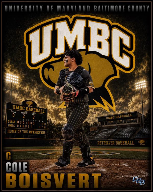 CrosBrosRecruit's tweet photo. ๐จCongratulations to Transfer C Cole Boisvert on his commitment to University of Maryland, Baltimore County!๐จ#CBRFam #Committed @ColeBoisvert31 @umbcbaseball https://t.co/4V07T11I16