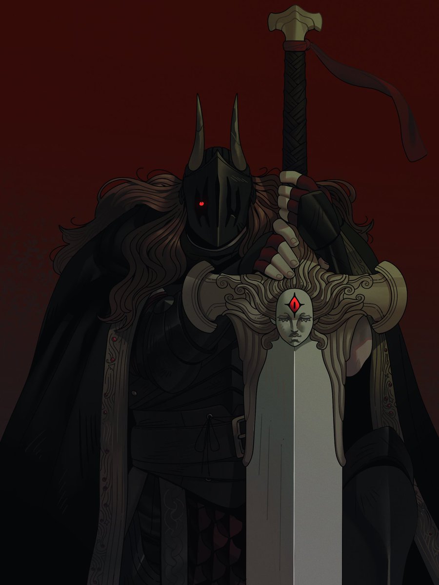 AsDrawnByGinger's tweet photo. A knight, tarnished. https://t.co/ui3bdV1ZZI