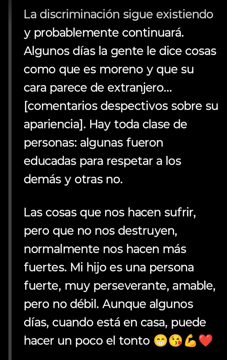 AlinaVR46's tweet photo. Estoy llorando, no Joong ni nadie se merece ser discriminado, ni lastimado por sus características físicas. 

Y el mensaje de la mamá de Joong es realmente doloroso de leer porque quiere decir que alguien hizo sentir mal a su hijo. https://t.co/YkgamG60Oj