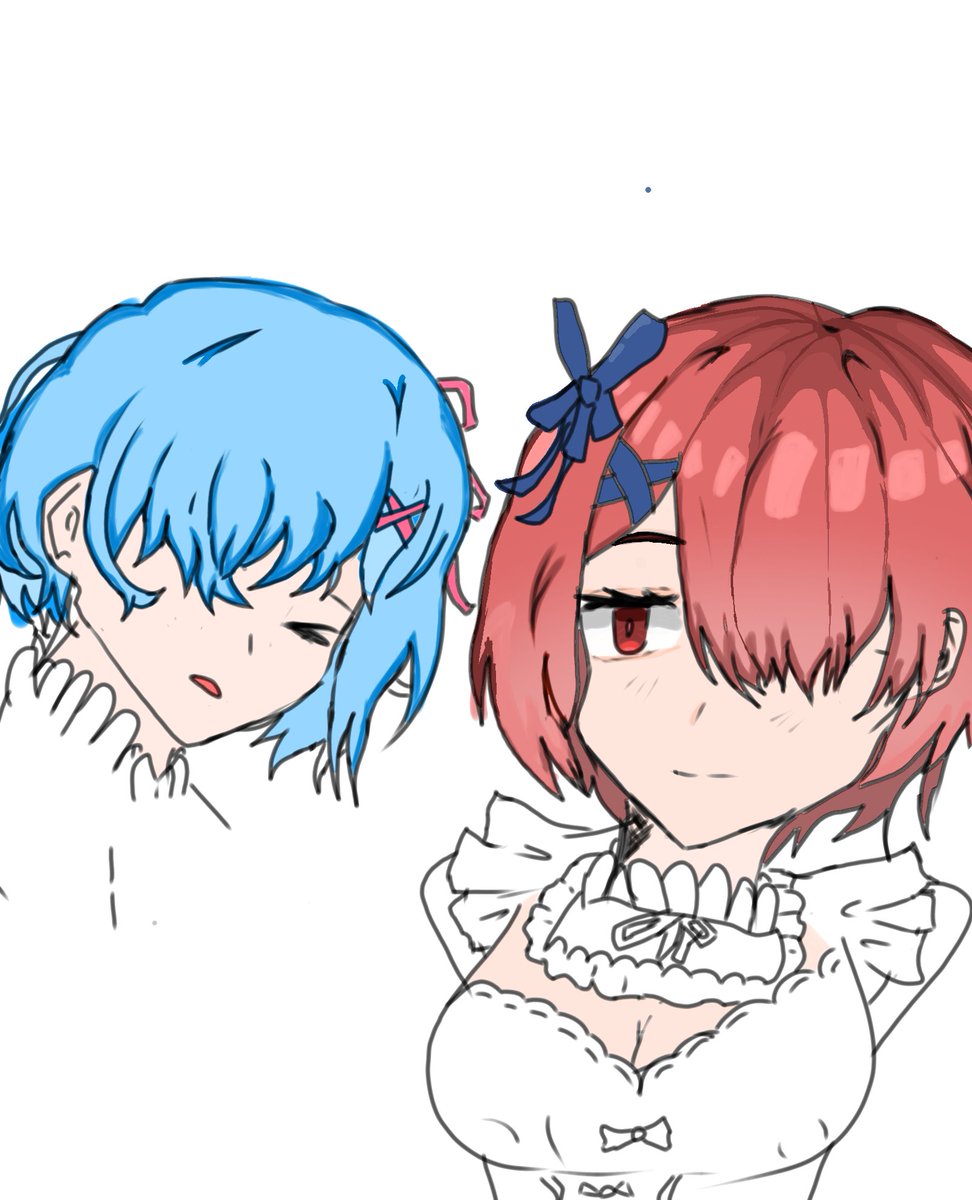 Kikokilo20's tweet photo. I guess it’s pretty obvious who I was trying to draw... 😭
#rezero https://t.co/RKiIwTiNFX