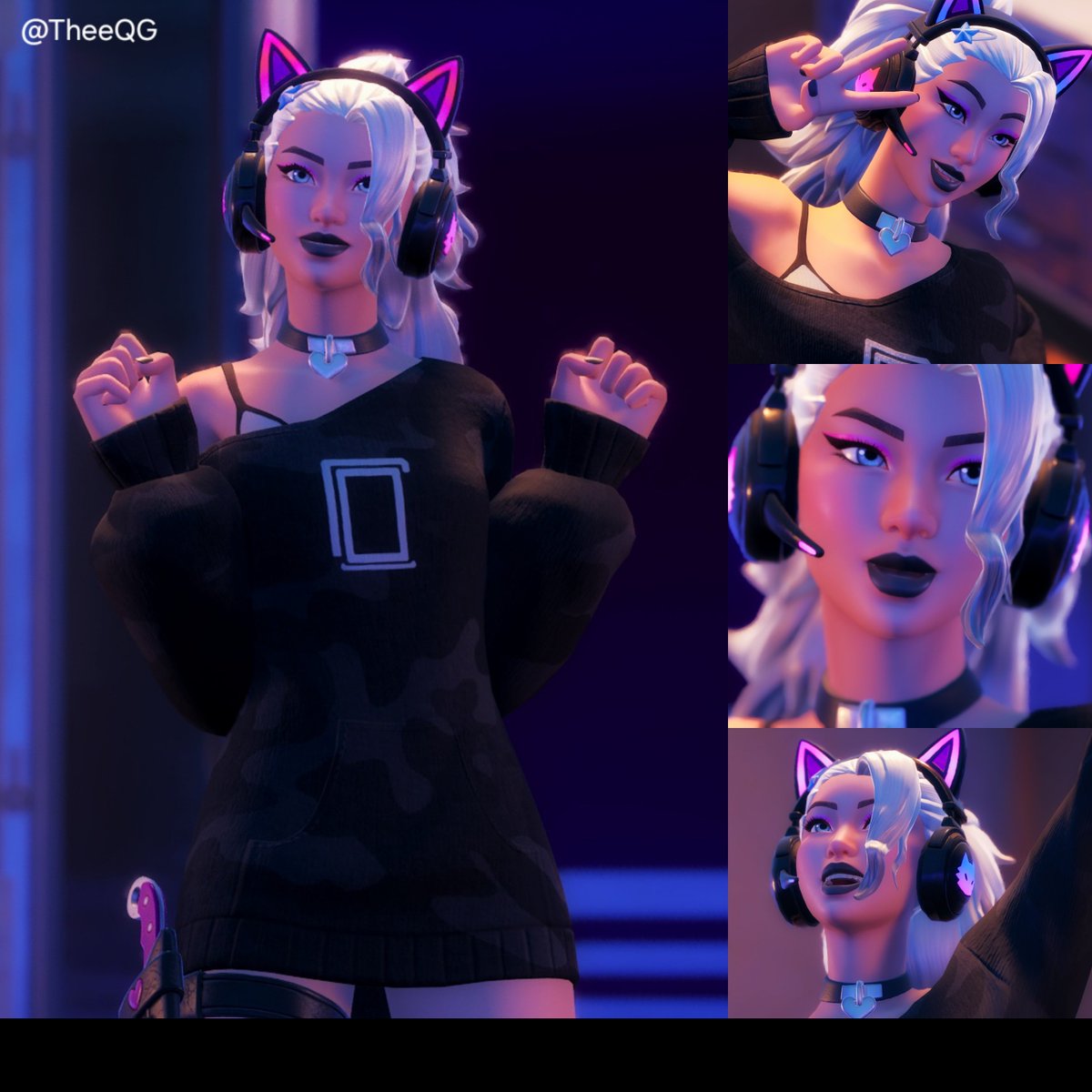 TheeQG's tweet photo. Day 15 of posting a daily collage of Dasha pics bc i have too many. #fortnite #fortography #fortniterunners #dasha https://t.co/54UrILa5Jh
