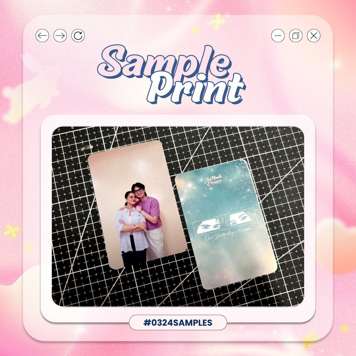0324cartz's tweet photo. #0324samples 

— photocards
— 250gsm | b2b print | glossy coated

📌 wts lfb lf high quality printing service shop customized unofficial photocard kpop ppop freebies bulk orders event cse ph concerts polaroid hand banner stickers viva jainicole oye https://t.co/9C2rwYzmRU