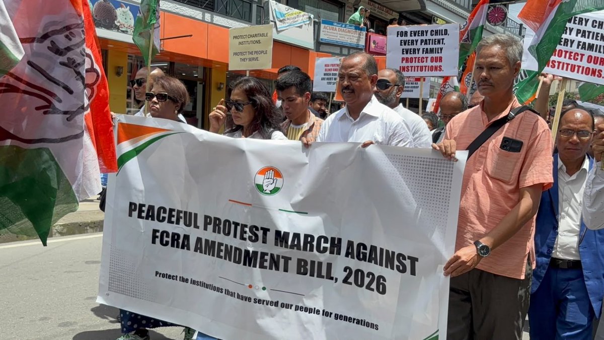 AskAnshul's tweet photo. Congress in Meghalaya held a protest rally against the proposed FCRA Amendment Bill.

Congress leader Vincent Pala described the proposed FCRA Bill as the "first attack after Independence" on churches and NGOs that receive foreign contributions.

There is a straightforward question for organisations, NGOs, and religious bodies opposing the FCRA Bill:
If their foreign funds are being used legally and only for legitimate purposes, why resist a law meant to regulate such funding? Why oppose transparency and accountability?