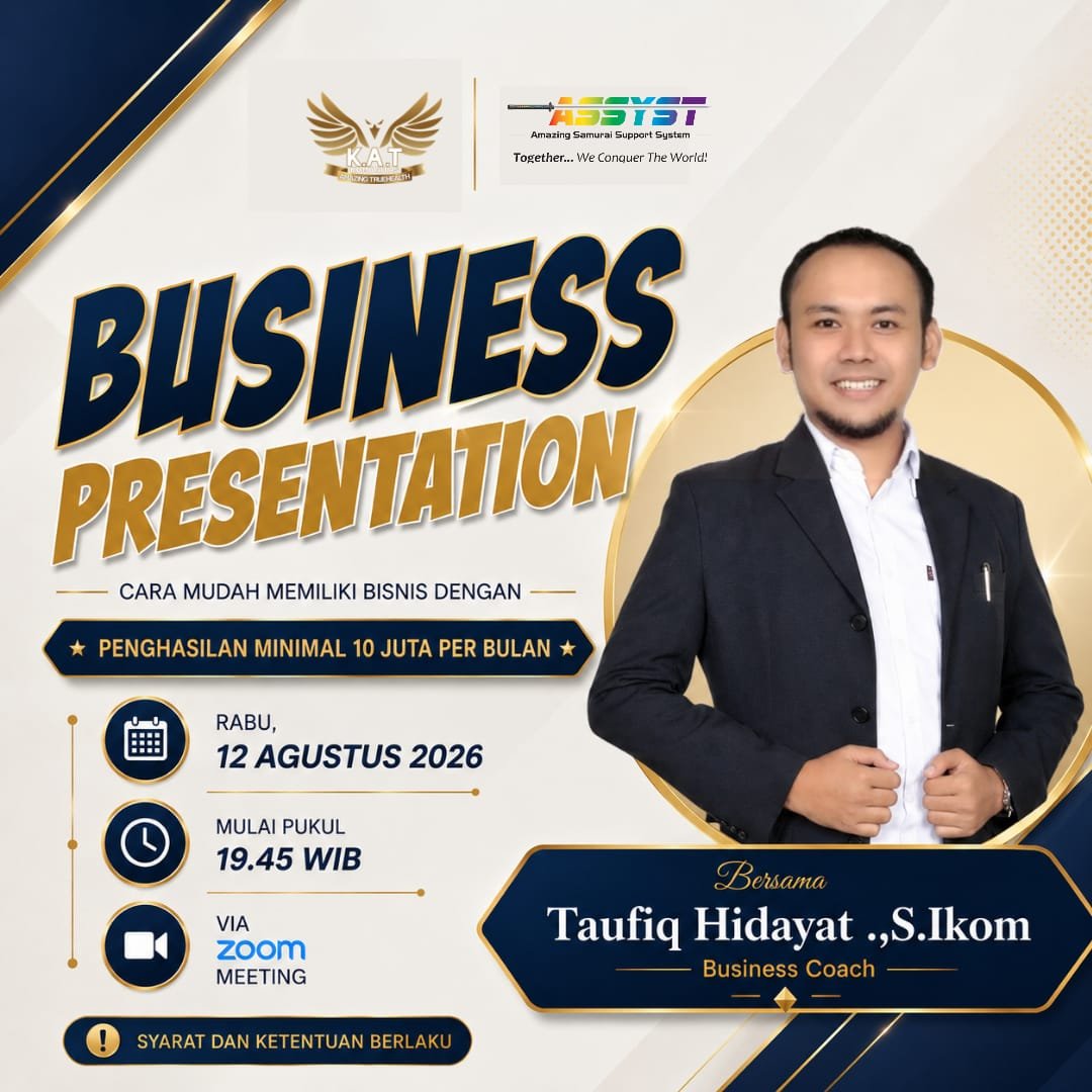 aikuoke's tweet photo. Kalau jawaban Anda YES — Anda wajib hadir di sini! 👇

🎤 Taufiq Hidayat .,S.Ikom
Business Coach 

🗓️ Rabu, 12 Agustus 2026
pukul 19.45 wib
💻 GRATIS via Zoom

Berminat hadir? 

Untuk mendapatkan link Zoom, ketik SIAP HADIR kirim via WhatsApp ke 0817225952 (Dr. Indra Kusumah) https://t.co/PF4gFYvXqT