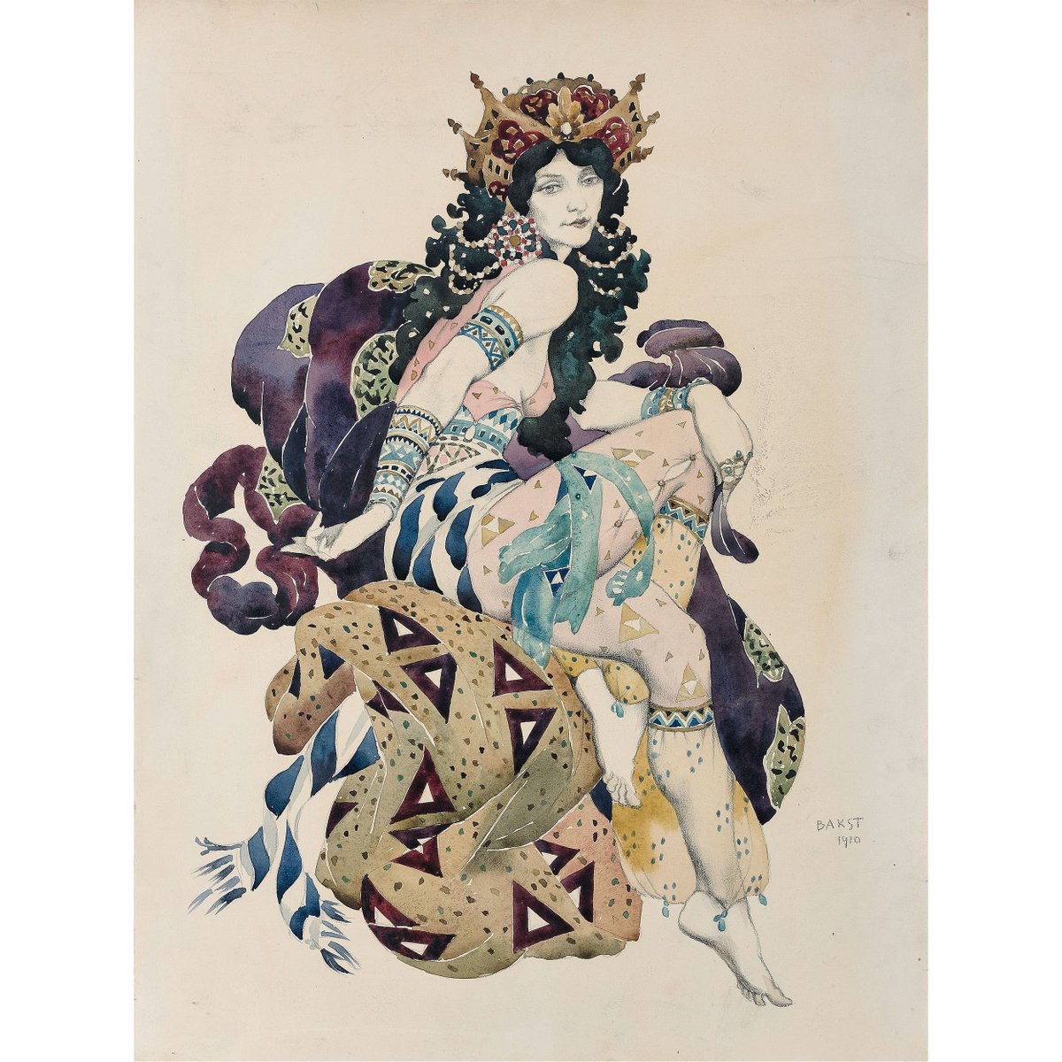 0zmnds's tweet photo. Leon Bakst https://t.co/now4y6QMvZ