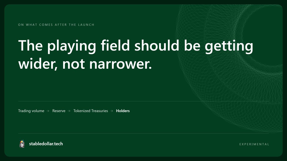 stabledollar_us's tweet photo. Token launches have converged on the same playbook for too long.

That needs to change.

Over the next few days, we’ll be speaking with some of the most influential traders in the space about where token launches go next, and what new mechanics are worth bringing to the market.

The playing field should be getting wider, not narrower.