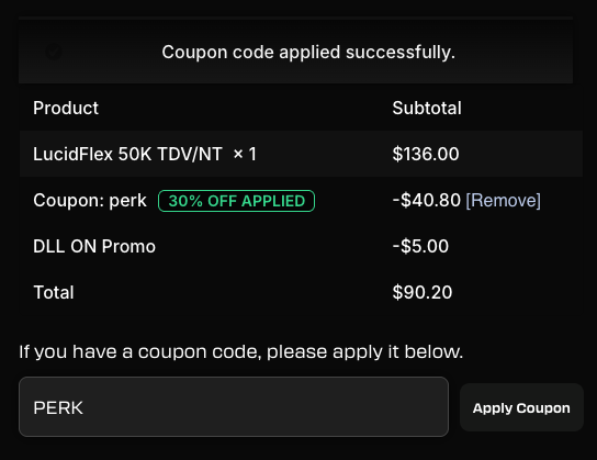 PropFirmPerk's tweet photo. Lucid Trading   

50K Flex Account at ~ Just $90 (No Funded Consistency Rule)

Code PERK  

https://t.co/cpzSKlB3p1
