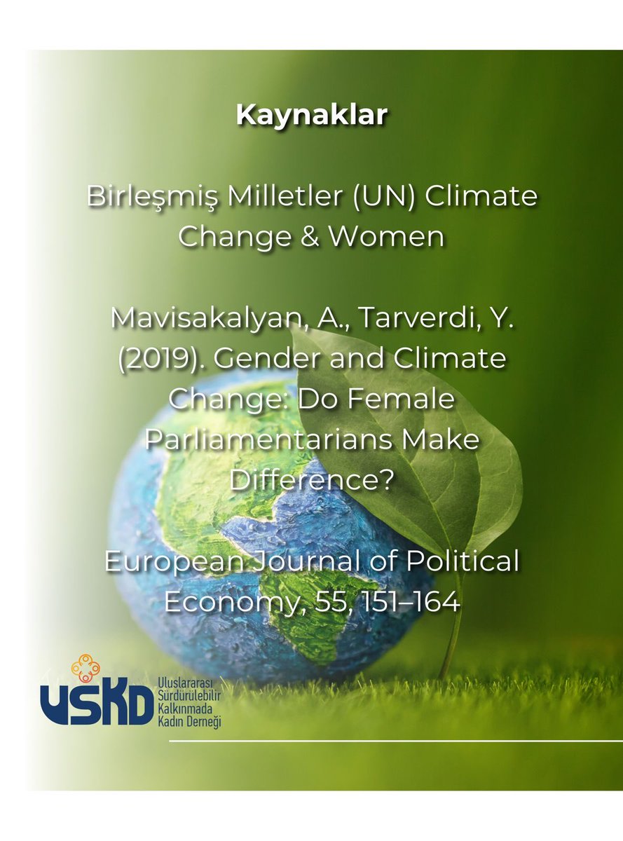 Uskdglbl's tweet photo. BM'nin aktardığı araştırmalara göre  parlamentoda kadın temsili yüksek ülkeler uluslararası çevre anlaşmalarını onaylama ve iklim değişikliği politikaları geliştirme konusunda daha başarılı.

#FarkEt https://t.co/2KkTw7lqTD