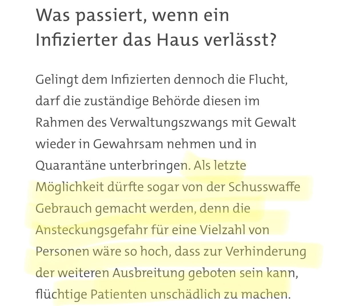 LViehler's tweet photo. Hach, das waren noch Zeiten, als der SWR über den möglichen Einsatz von Schusswaffen gegen Corona-Infizierte berichtete. https://t.co/BmUgLhVn0l