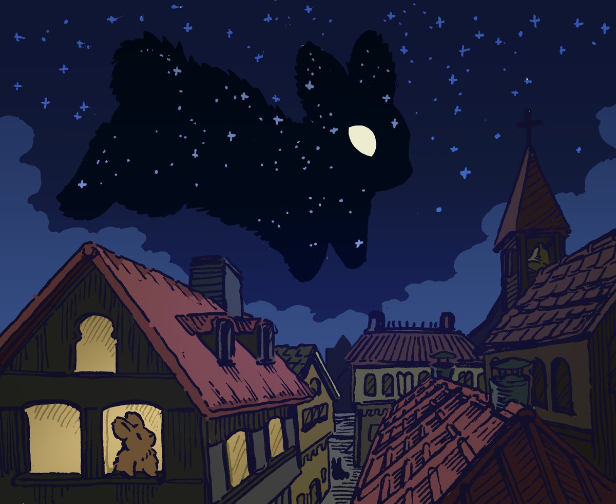 willquinnart's tweet photo. Daily bunny no.3407 is in love with the dark https://t.co/QB6vwbl3Mr