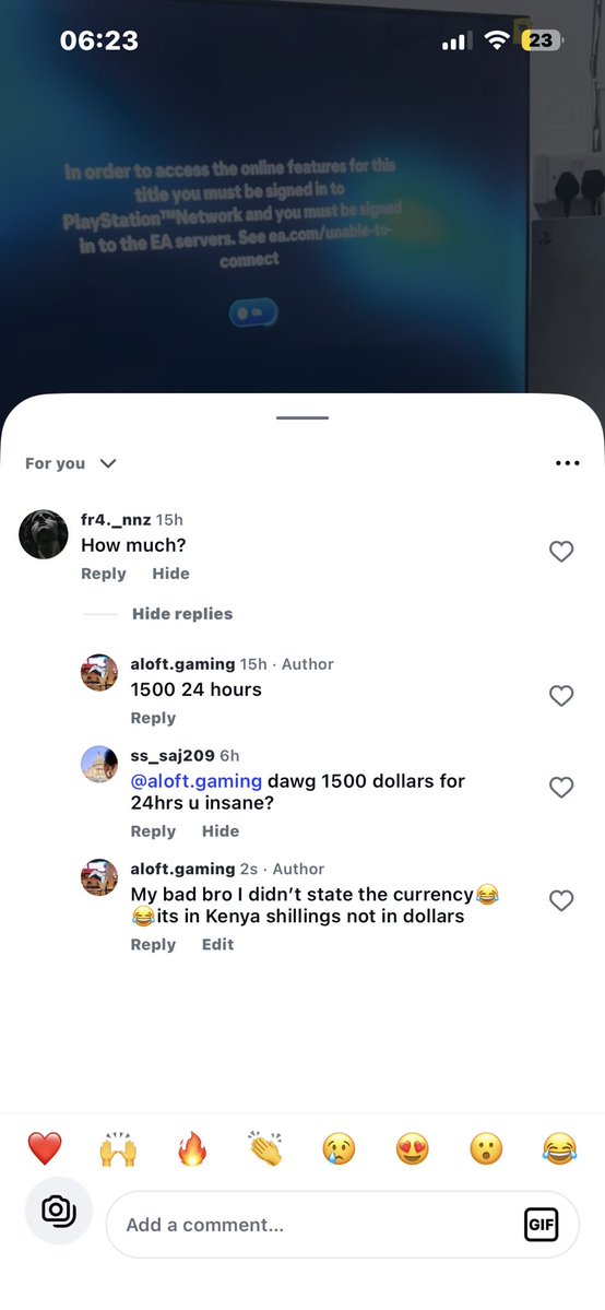 Aloftgamingke's tweet photo. Huko IG wanadhani nalipisha bei ya PS 5 Pro kuhire😂😂 https://t.co/FE08ftnrDo