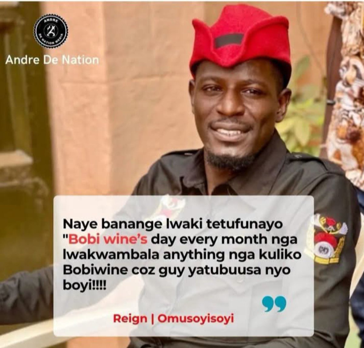TonnyLuswa28005's tweet photo. @HEBobiwine Thank you very much Mr President for this morning motivational message. I believe today will go on well https://t.co/fg7n0sBlyf