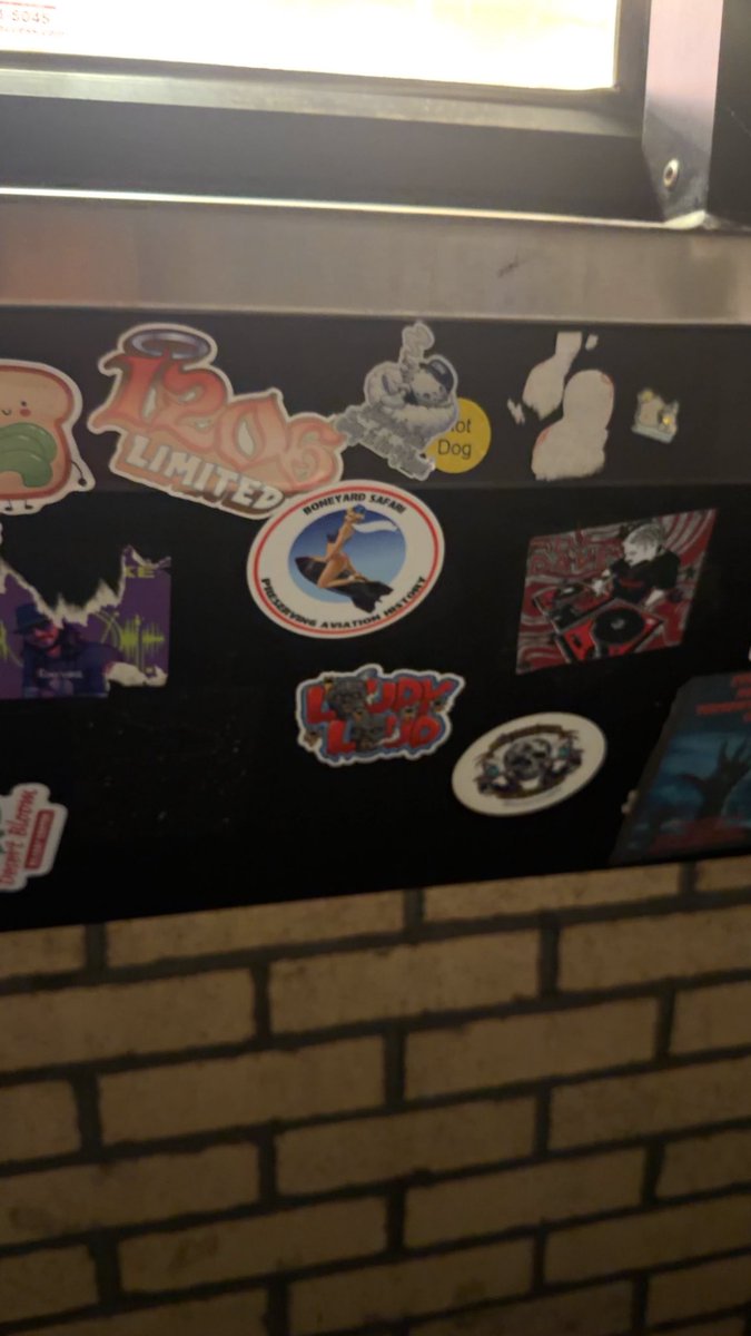 Boneyardsafari's tweet photo. One of our stickers was spotted in a drive thru in Tucson!  That’s pretty cool! #boneyardsafari #aviationsafari https://t.co/Ivccqhp0mL
