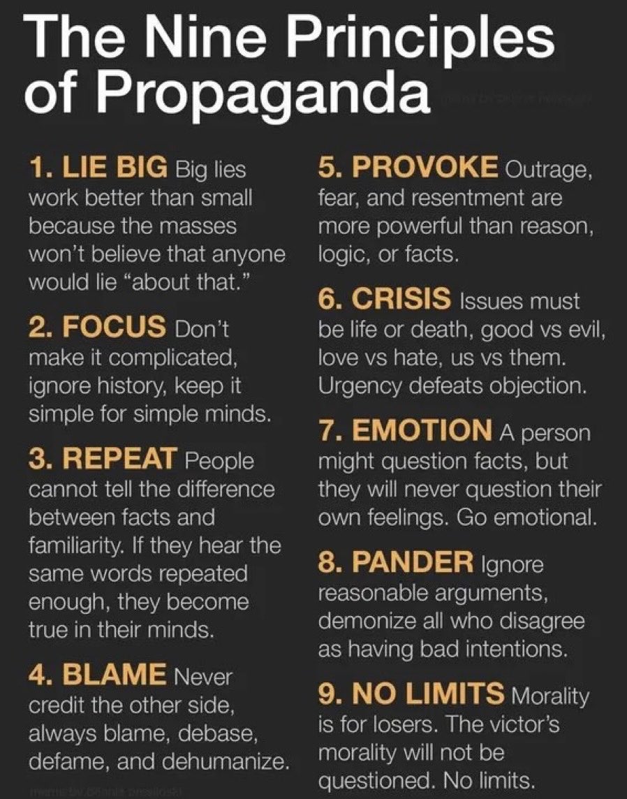 GnosisWolf's tweet photo. What we are experiencing is right out of KGB and CCP propaganda training manual.

The problem is, I never expected our own country’s media and education system to do most of the work for them. https://t.co/ZGj0gfanf4