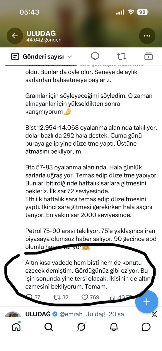 VatanOlumune's tweet photo. @emrah_ulu_dag Hocam bu ifadeyi haftalık sarlar bittikten sonra genel bi düzeltme yapacağını mı söylüyorsunuz. Çünkü haftalık son sar 4800-4850 arası gözüküyor.Tabi zamansallık değişebilir ama sene sonuna kadar bunun üstü gözükmüyor olarak anladım https://t.co/3gviE3jIWP