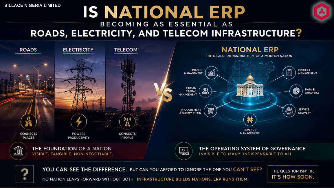 AndrewEromosele's tweet photo. The 4th National Infrastructure most nations never prioritize.

𝗔 𝗡𝗮𝘁𝗶𝗼𝗻𝗮𝗹 𝗘𝗥𝗣: The operating infrastructure that moves, reconciles, and makes sense of a nation's economic data.
#DigitalInfrastructure #NationalERP #Africa #DataSovereignty #GovTech #BillaceNigeria https://t.co/7sQM0zWda8