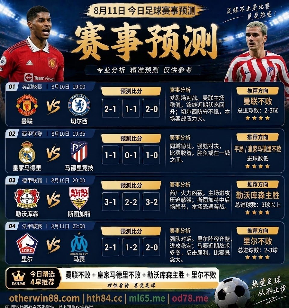 manocb_'s tweet photo. ⚽ 今日足球赛事预测｜8月11日 https://t.co/fQ76HvW4Gi