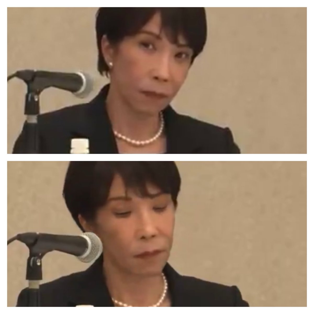 wanpakuten's tweet photo. この表情の違い。ゾッとしますね… https://t.co/2mKq8MtyFa
