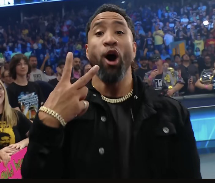 FadeAwayMedia's tweet photo. “I’m out the Bloodline &amp; im out of WWE” 

“DEUCES, UCES”

On this day 3 years ago Jey Uso quit the company and walked out. 

(2023) https://t.co/9riejVmwDs