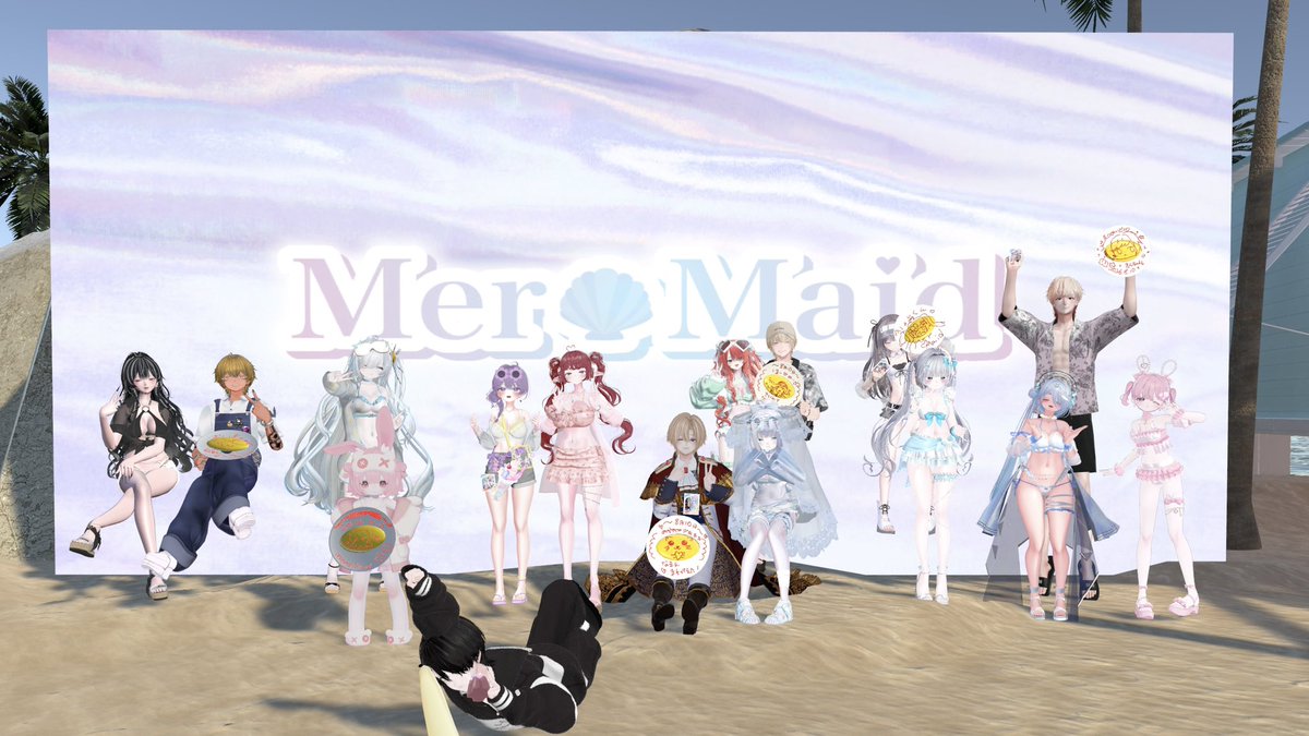 MerMaid_VRC's tweet photo. Mer♡Maid第2回営業お越しくださった皆さまありがとうございました🩵
今回もたくさんの人間さんに挑戦していただけて、人魚ちゃんたちも大喜びです✨️
営業の様子もすこしだけ公開予定ですので、ぜひチェックしてくださいね🫧
#MerMaid_VRC #VRCイベント https://t.co/gjZR6FxhOo