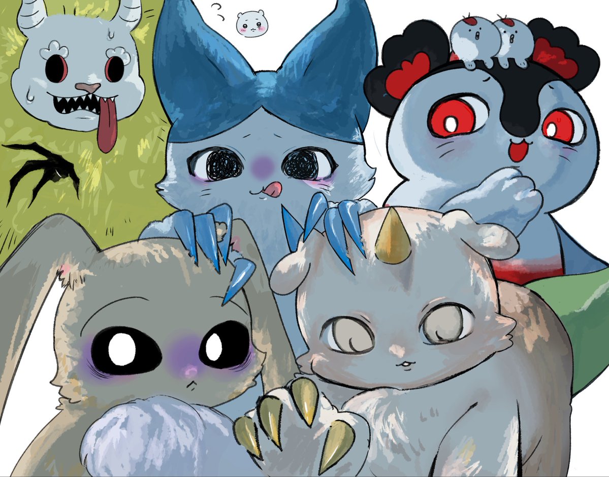 bsgsbkht916's tweet photo. デカつよたち
揃いも揃って癖全開のキャラデザ助かります
#ちいかわ #ちいかわファンアート https://t.co/A0GuztooWd