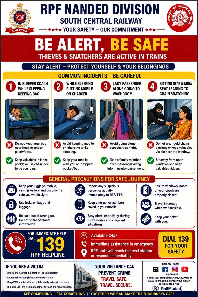 rpfscrned's tweet photo. RailMinIndia
@RPF_INDIA
@rpf_scr1
@drmned
@DCARYA1967 https://t.co/i7JXDWegFG