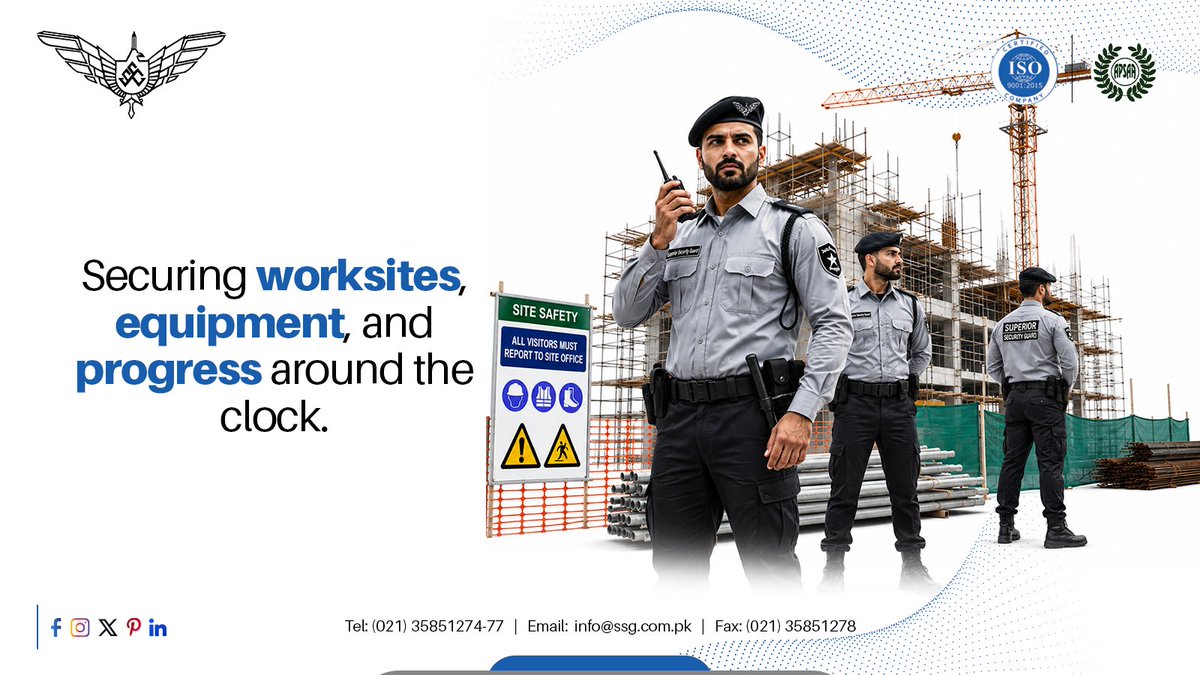 InfoSup92285's tweet photo. Securing worksites, equipment, and progress around the clock.
#ConstructionSecurity #SiteProtection #AssetSecurity #superiorsecurityguards https://t.co/tGLmSvIMnu