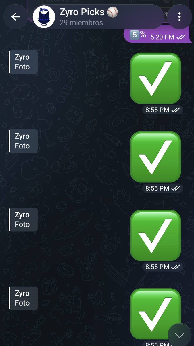 Zyro_Picks's tweet photo. Nos vamos perfectos en el grupo 🔥💰

Blue Jays +1.5 (-125) ✅️💎
Mets +1 (-125) ✅️
Twins ML (-110) ✅️
Phillies ML (-125) ✅️
Padres ML (+100) ✅

https://t.co/sUpzt1Qy1T

Record telegram gratis:
24 Picks
72.45% Utilidad💰🔥 https://t.co/lXqYzq5Z01